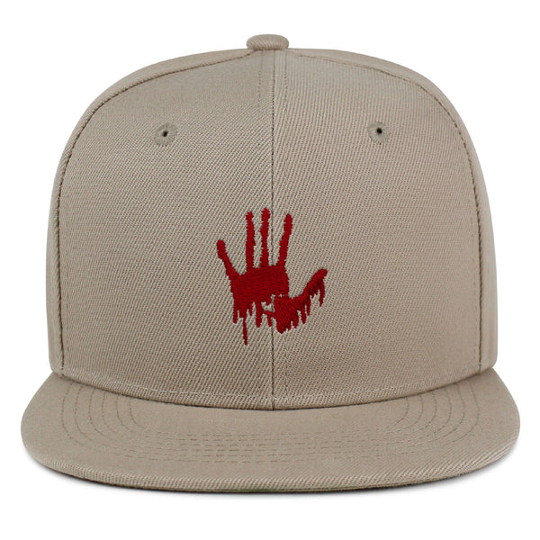 Bloody Hand Snapback Hat Embroidered Hip-Hop Baseball Cap Horror