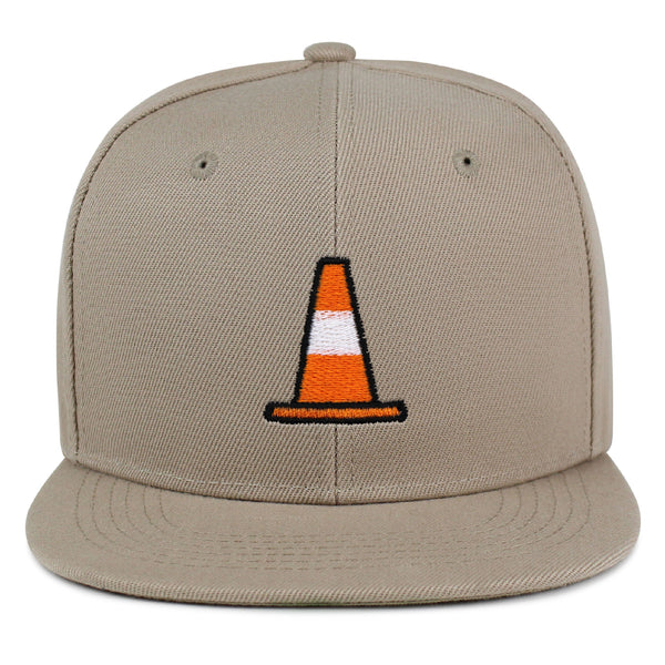 Safety Cone Snapback Hat Embroidered Hip-Hop Baseball Cap Construction