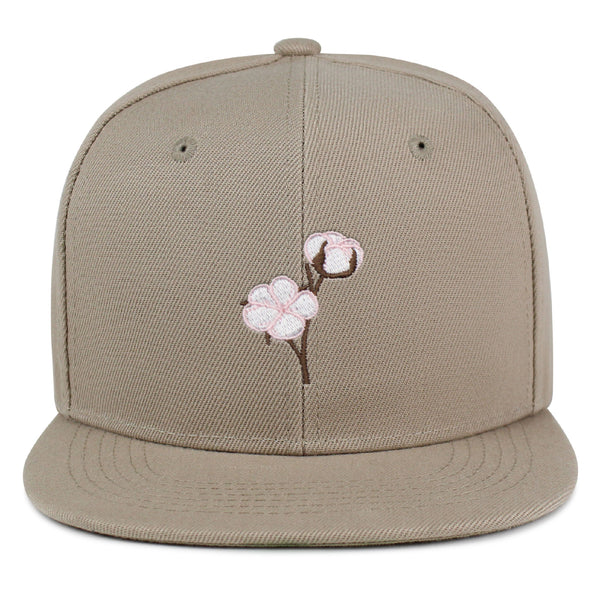 Cotton Flower Snapback Hat Embroidered Hip-Hop Baseball Cap Tree