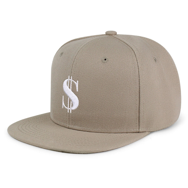 Dollar Sign Snapback Hat Embroidered Hip-Hop Baseball Cap Money Cash