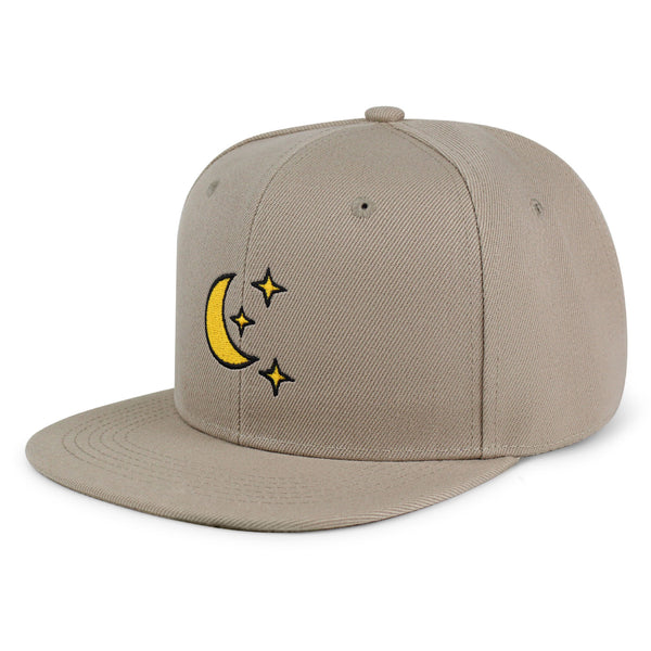 Moon Snapback Hat Embroidered Hip-Hop Baseball Cap Space Sky Night