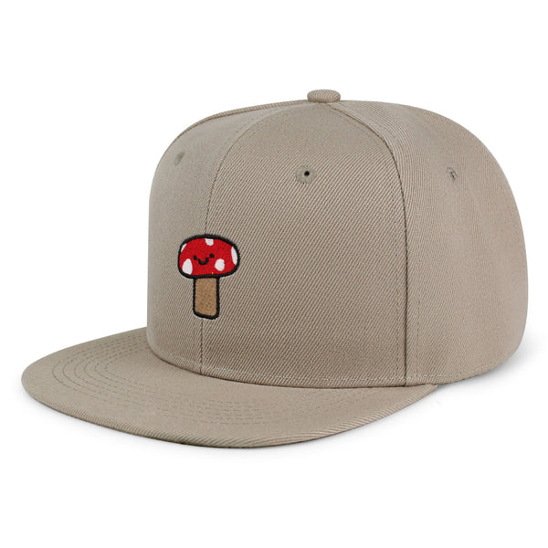 Mushroom Snapback Hat Embroidered Hip-Hop Baseball Cap Cute