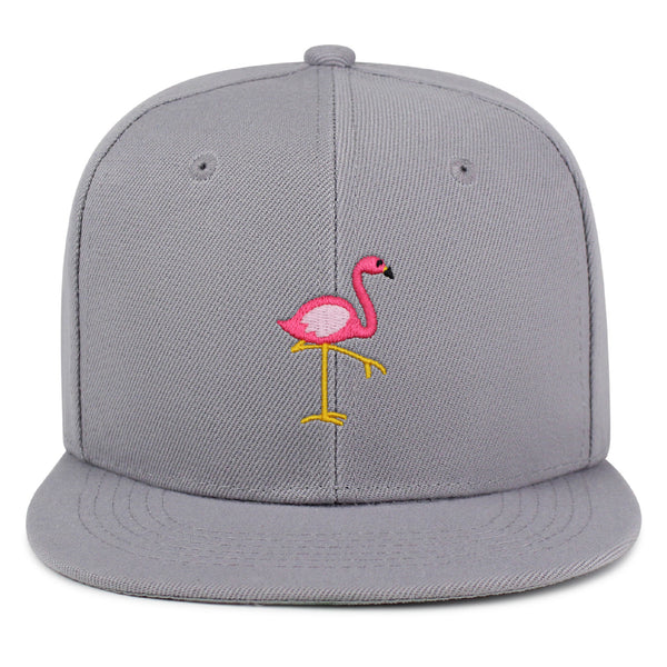 Flamingo Snapback Hat Embroidered Hip-Hop Baseball Cap Bird Pink