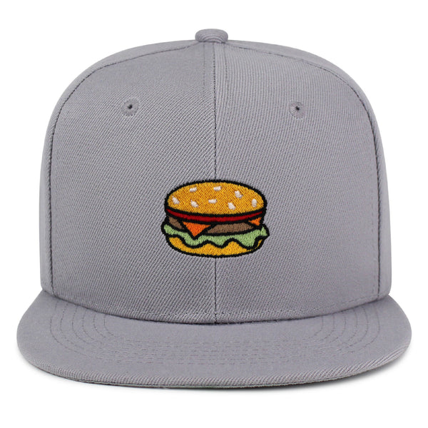 Hamburger Snapback Hat Embroidered Hip-Hop Baseball Cap Fast Food