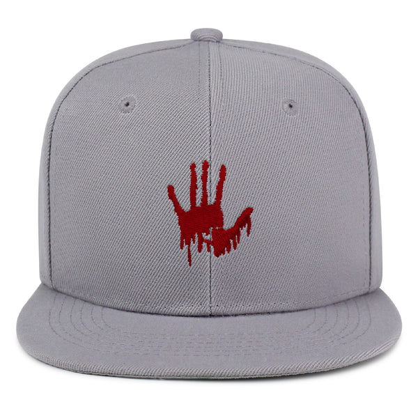 Bloody Hand Snapback Hat Embroidered Hip-Hop Baseball Cap Horror