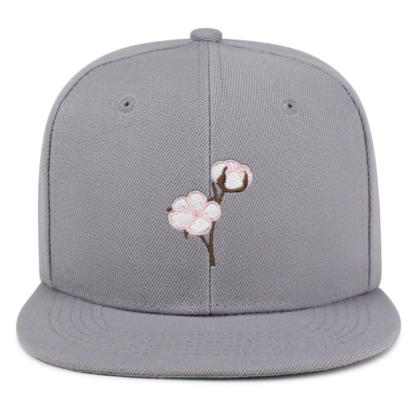 Cotton Flower Snapback Hat Embroidered Hip-Hop Baseball Cap Tree