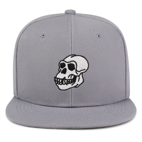 Gorilla Skull Snapback Hat Embroidered Hip-Hop Baseball Cap Skelton