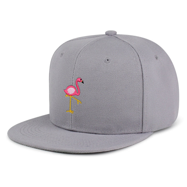 Flamingo Snapback Hat Embroidered Hip-Hop Baseball Cap Bird Pink