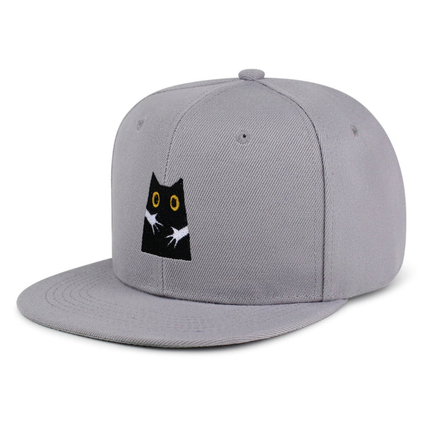 Hugs Snapback Hat Embroidered Hip-Hop Baseball Cap Black Cat Mom