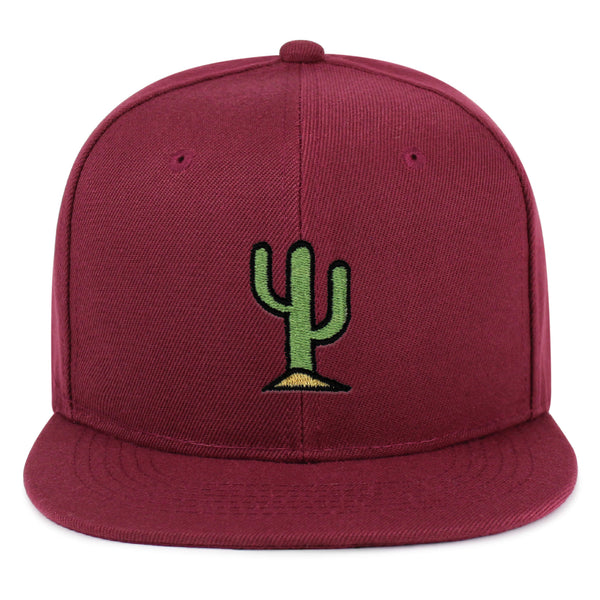 Cactus Snapback Hat Embroidered Hip-Hop Baseball Cap Desert Hot