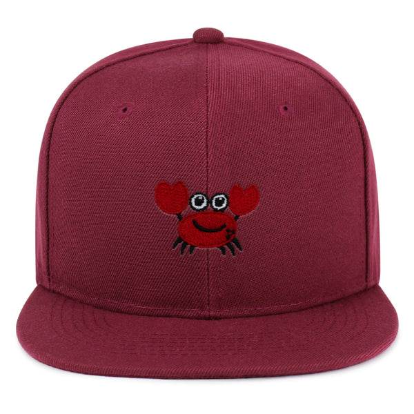 Funny Crab Snapback Hat Embroidered Hip-Hop Baseball Cap Ocean Sea Fishing