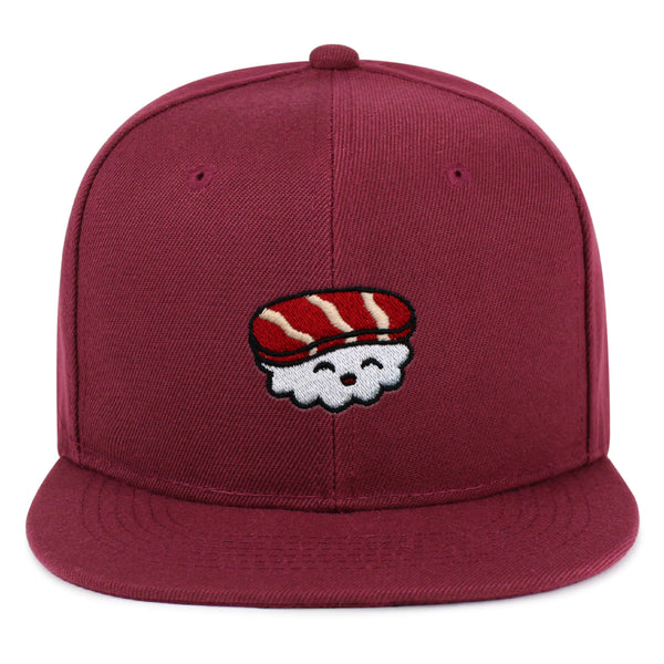 Sushi Snapback Hat Embroidered Hip-Hop Baseball Cap Sashimi Japanese