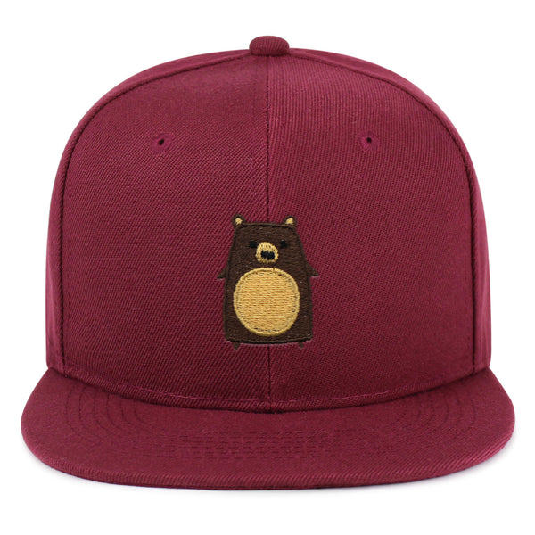 Bear Snapback Hat Embroidered Hip-Hop Baseball Cap Big Scary