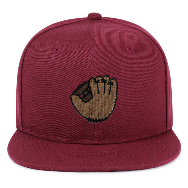 Baseball Glove Snapback Hat Embroidered Hip-Hop Baseball Cap Baseball Game Sports Fan