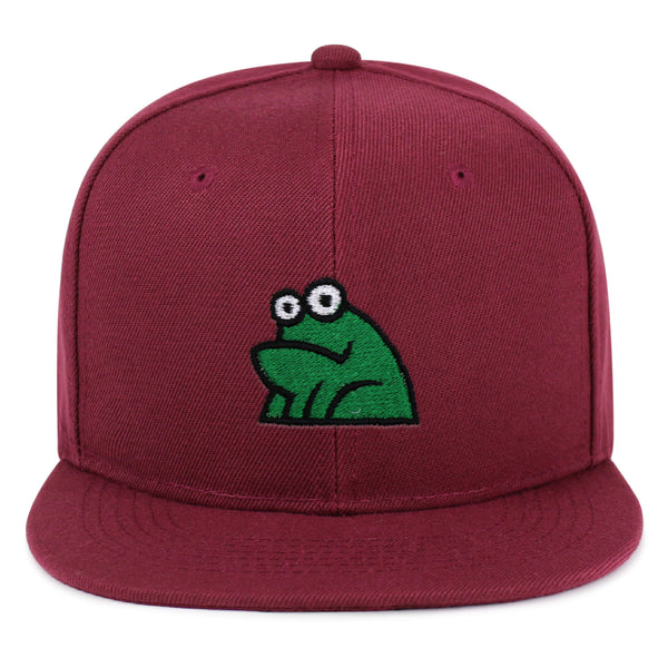 Frog Snapback Hat Embroidered Hip-Hop Baseball Cap Funny