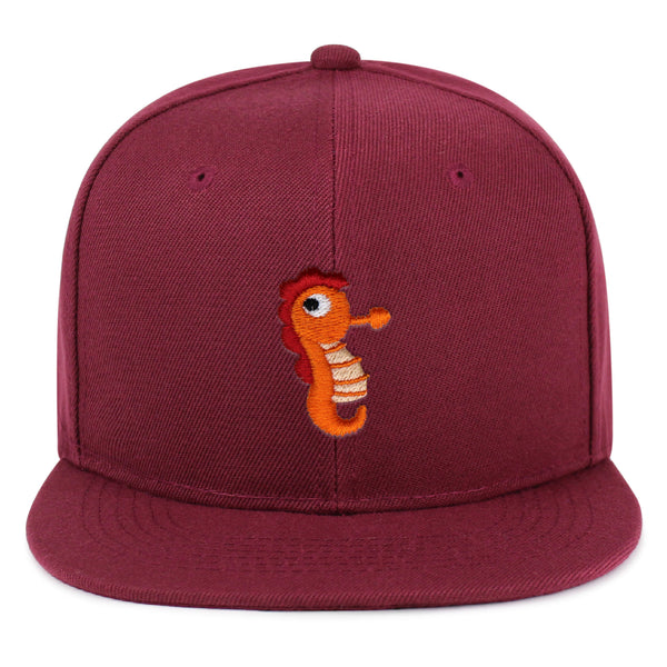 Sea Horse Snapback Hat Embroidered Hip-Hop Baseball Cap Ocean Fish