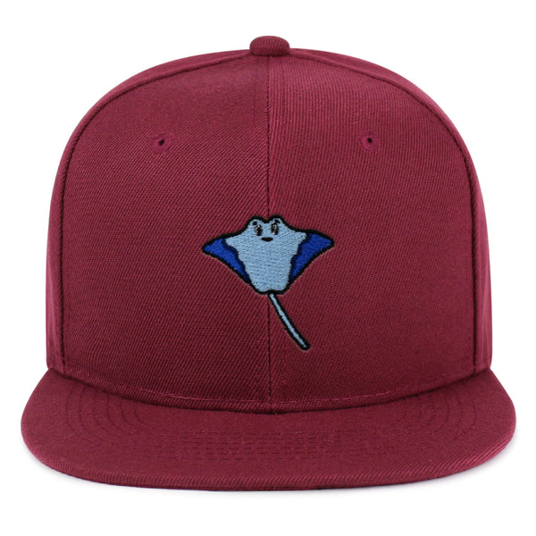 Stingray Snapback Hat Embroidered Hip-Hop Baseball Cap Fishing Ocean