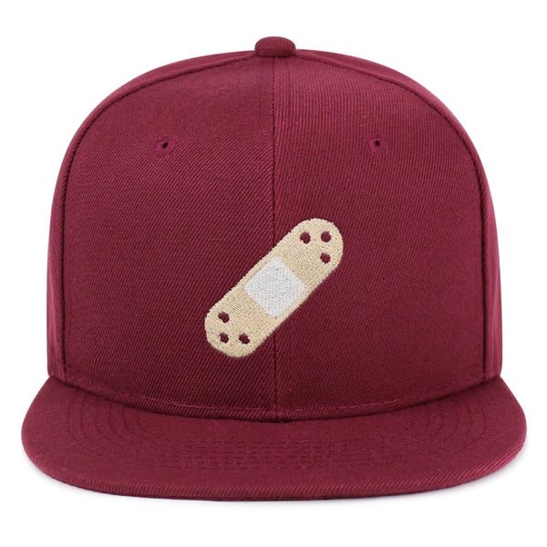 Bandage Snapback Hat Embroidered Hip-Hop Baseball Cap Aid Funny