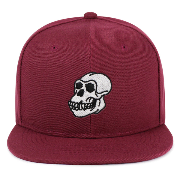 Gorilla Skull Snapback Hat Embroidered Hip-Hop Baseball Cap Skelton