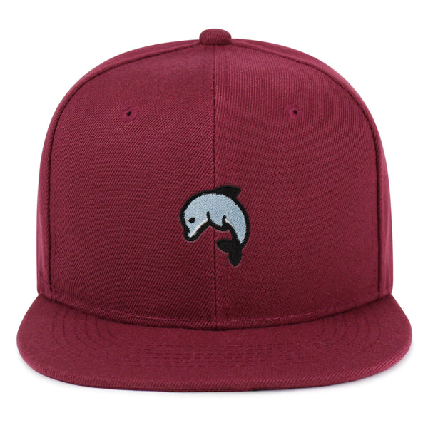 Dolphin Snapback Hat Embroidered Hip-Hop Baseball Cap Ocean Cute