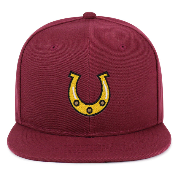 Horseshoe Snapback Hat Embroidered Hip-Hop Baseball Cap Cowboy