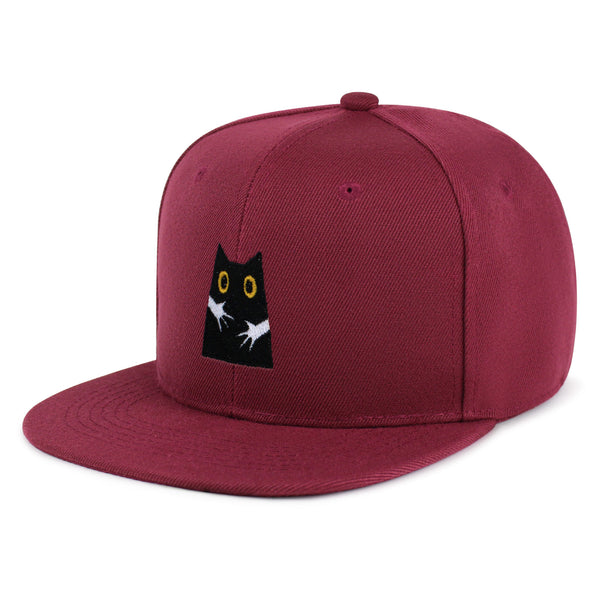 Hugs Snapback Hat Embroidered Hip-Hop Baseball Cap Black Cat Mom