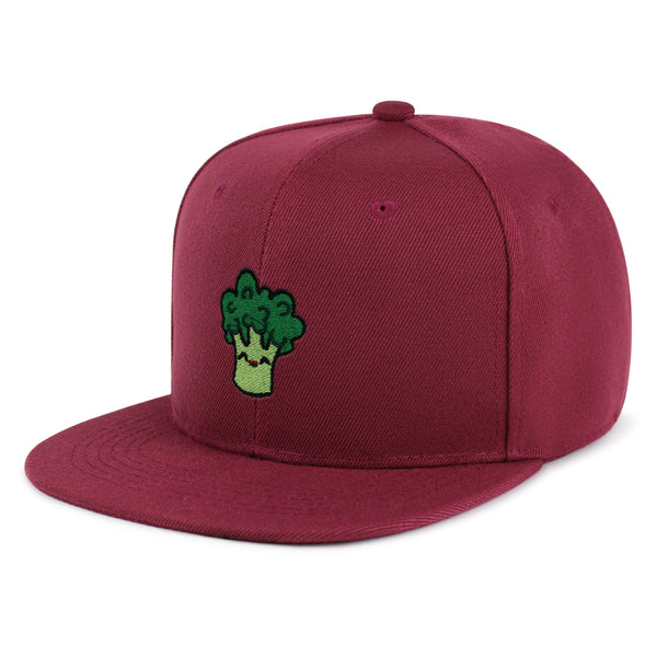 Broccoli Snapback Hat Embroidered Hip-Hop Baseball Cap Vegan Vegetable