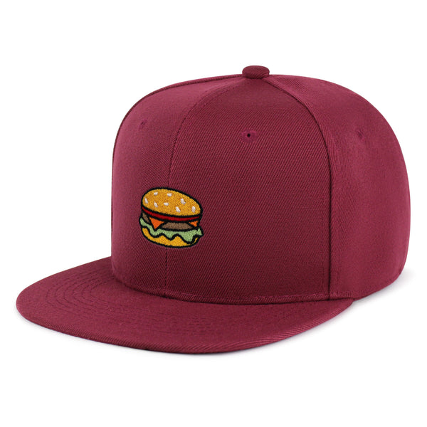 Hamburger Snapback Hat Embroidered Hip-Hop Baseball Cap Fast Food