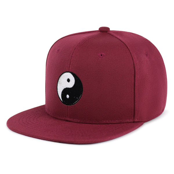 Ying Yang Snapback Hat Embroidered Hip-Hop Baseball Cap Asian Meditation