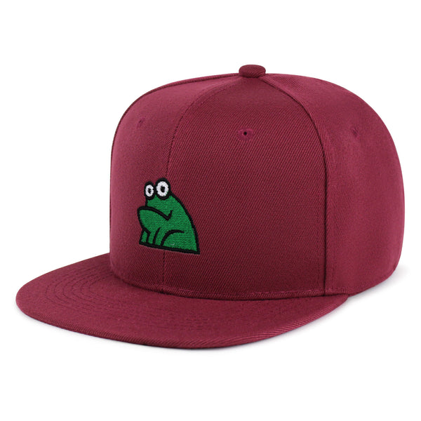 Frog Snapback Hat Embroidered Hip-Hop Baseball Cap Funny