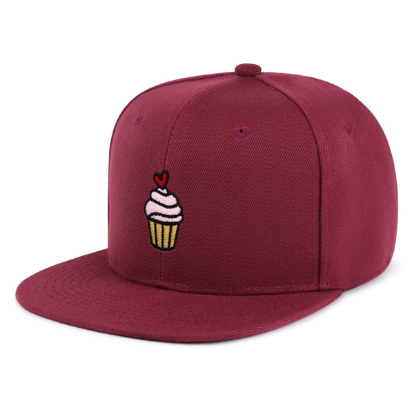 Pink Muffin Snapback Hat Embroidered Hip-Hop Baseball Cap Cupcakes Snack