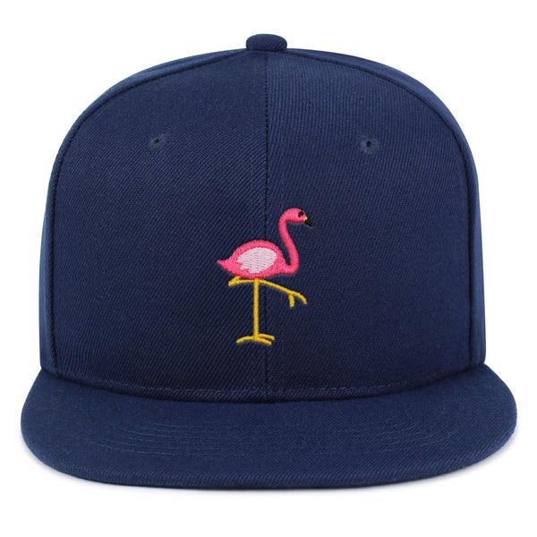 Flamingo Snapback Hat Embroidered Hip-Hop Baseball Cap Bird Pink