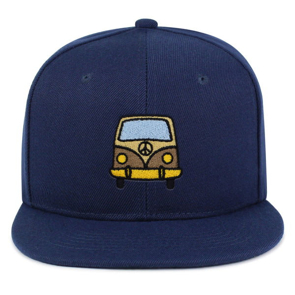 Hippie Van Snapback Hat Embroidered Hip-Hop Baseball Cap RV VW