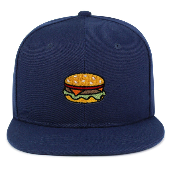 Hamburger Snapback Hat Embroidered Hip-Hop Baseball Cap Fast Food