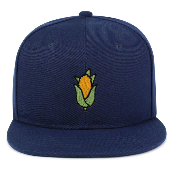 Corn Snapback Hat Embroidered Hip-Hop Baseball Cap Vegetable Foodie Farmers