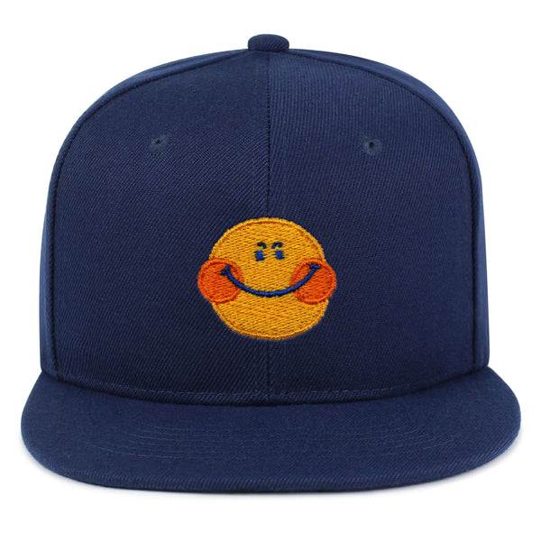 Smile Snapback Hat Embroidered Hip-Hop Baseball Cap Emoji Smiling Face