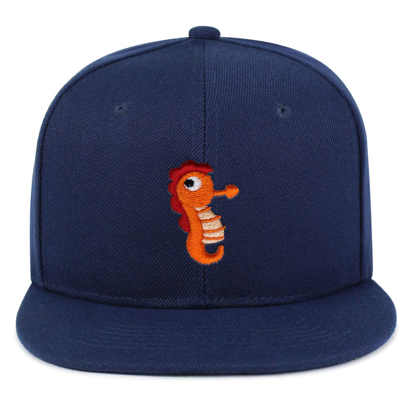 Sea Horse Snapback Hat Embroidered Hip-Hop Baseball Cap Ocean Fish