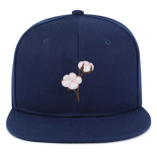 Cotton Flower Snapback Hat Embroidered Hip-Hop Baseball Cap Tree