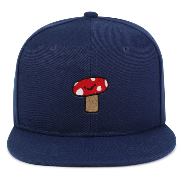 Mushroom Snapback Hat Embroidered Hip-Hop Baseball Cap Cute