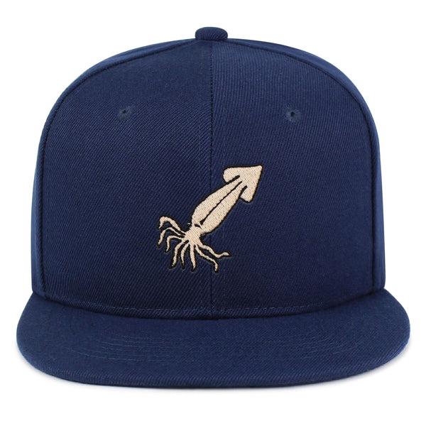 Squid Snapback Hat Embroidered Hip-Hop Baseball Cap Fishing