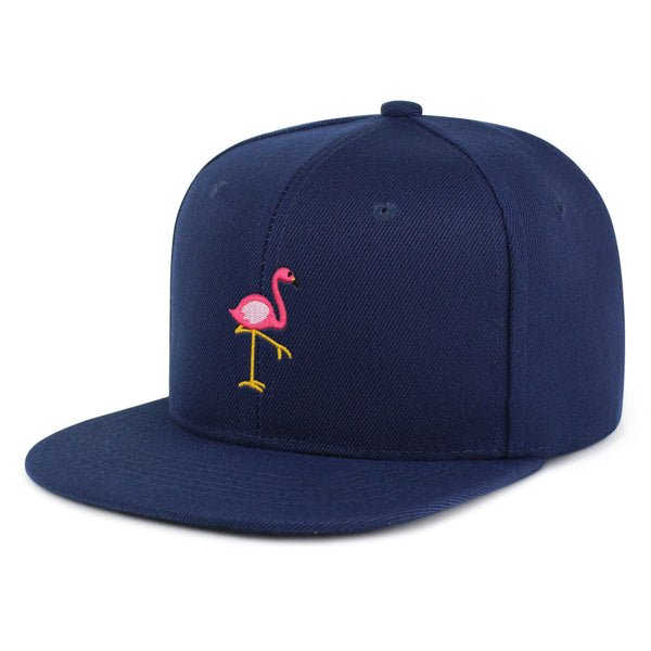 Flamingo Snapback Hat Embroidered Hip-Hop Baseball Cap Bird Pink