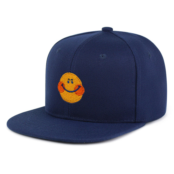 Smile Snapback Hat Embroidered Hip-Hop Baseball Cap Emoji Smiling Face