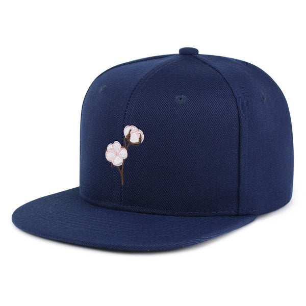 Cotton Flower Snapback Hat Embroidered Hip-Hop Baseball Cap Tree