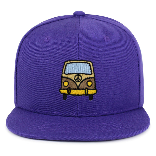 Hippie Van Snapback Hat Embroidered Hip-Hop Baseball Cap RV VW