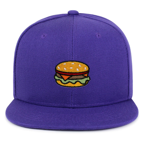 Hamburger Snapback Hat Embroidered Hip-Hop Baseball Cap Fast Food