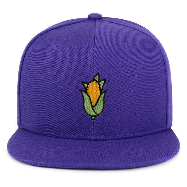 Corn Snapback Hat Embroidered Hip-Hop Baseball Cap Vegetable Foodie Farmers