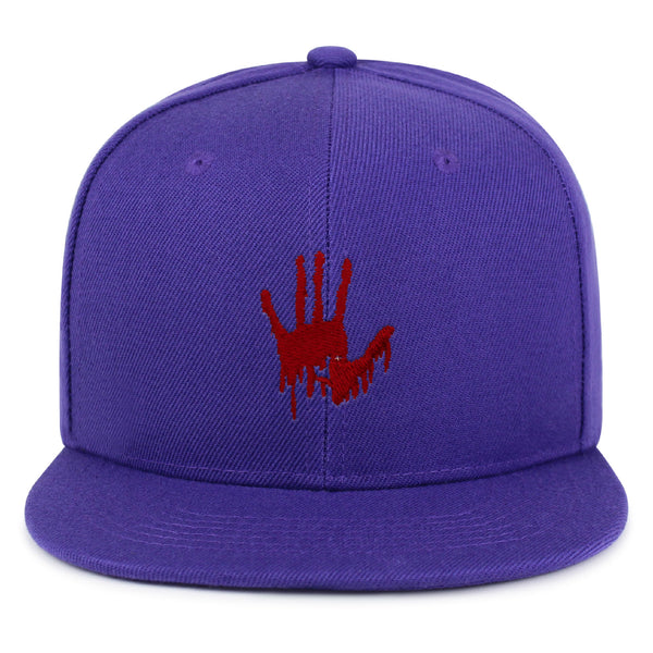 Bloody Hand Snapback Hat Embroidered Hip-Hop Baseball Cap Horror