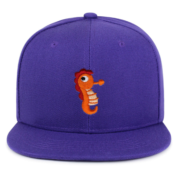 Sea Horse Snapback Hat Embroidered Hip-Hop Baseball Cap Ocean Fish