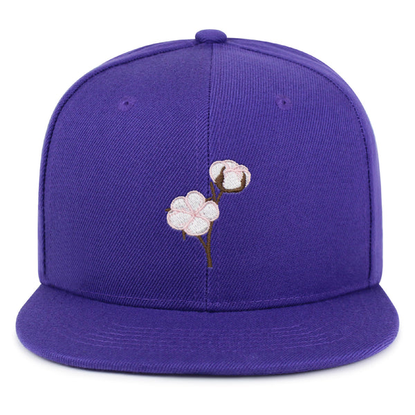 Cotton Flower Snapback Hat Embroidered Hip-Hop Baseball Cap Tree