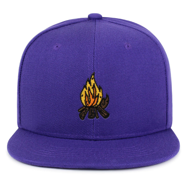 Camp Fire Snapback Hat Embroidered Hip-Hop Baseball Cap Wood Pit